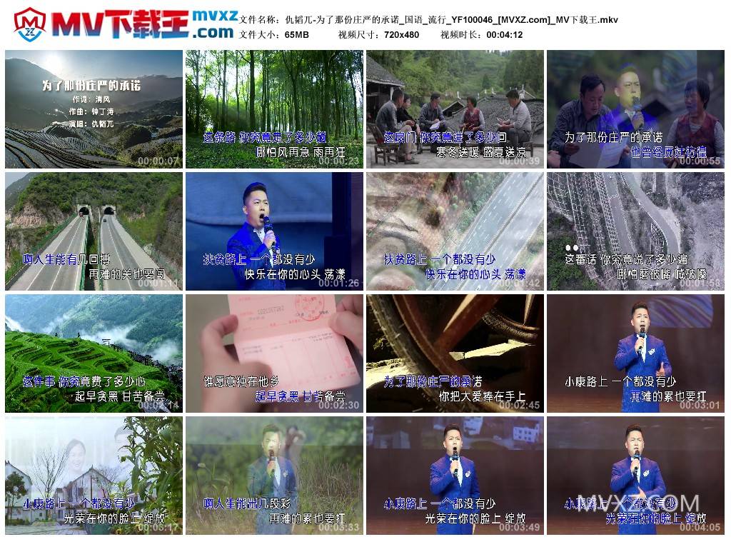 仇韬兀-为了那份庄严的承诺_国语_流行_YF100046